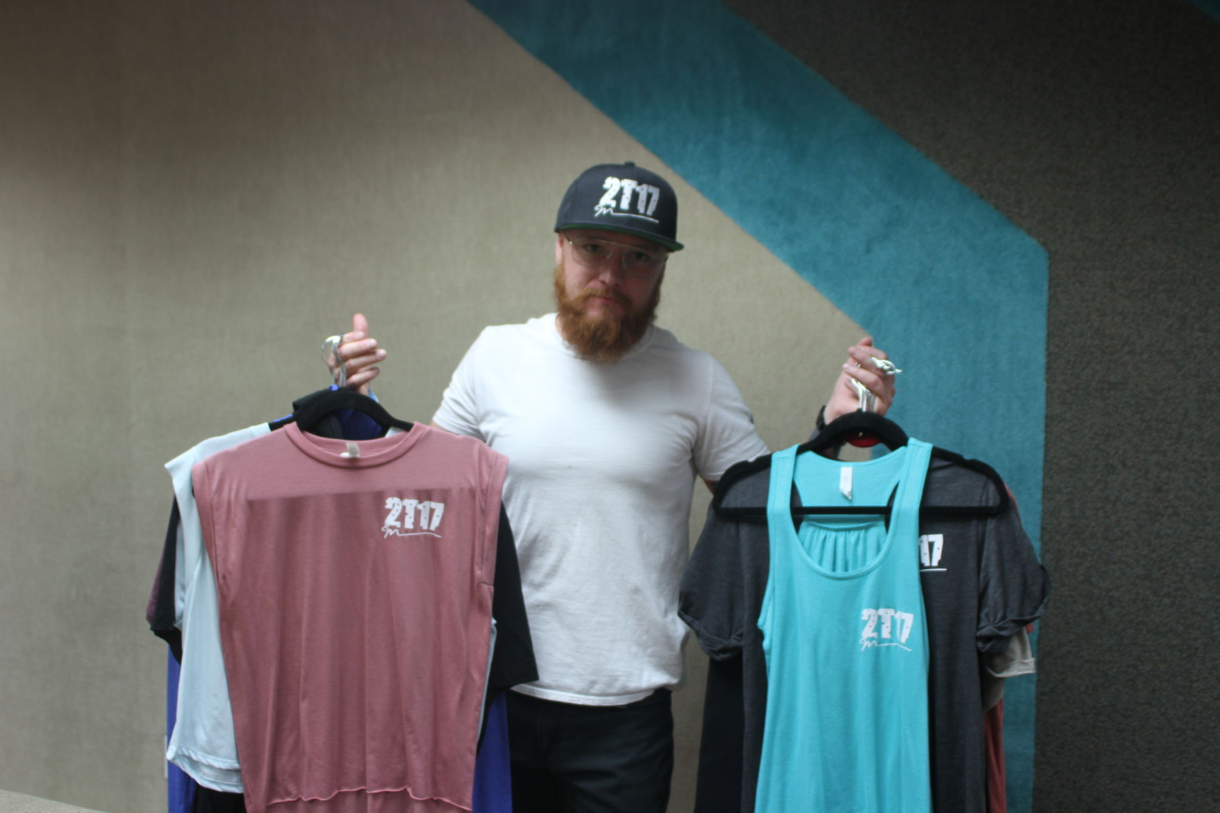 Mooney showing his clothes